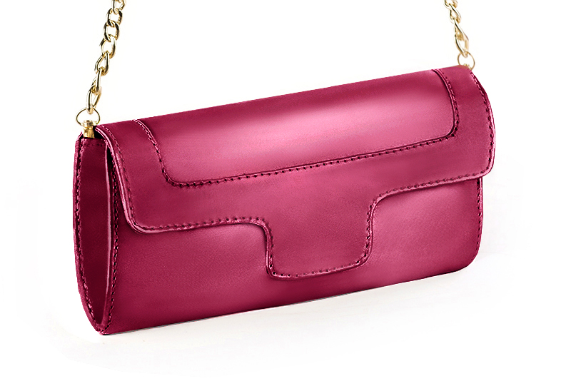 Fuchsia pink luxurious elegant clutch for ceremonies, weddings and evenings out.
